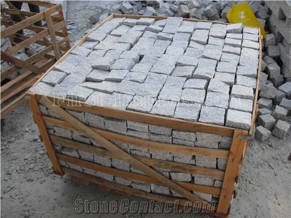 Cheap G623 Cube Stone/China Bianco Sardo Granite Cobble Stone/Rosa Beta Granite Square Pavers/Haicang White Granite Paving Sets/Floor Covering/Courtyard Road Pavers/Garden Stepping Pavements
