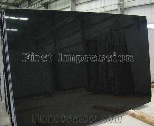China Black Granite Tiles and Slabs/Chinese Good Quality Black Granite/Extremely Black Granite/Absolute Black Granite Slabs/New Pure Polished/Best Price