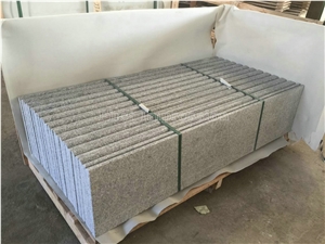 China Cheapest G603 Grey Seasame Granite/Bullnosed Granite Step/Stair Treads/Risers/Staircase/Deck Stair/High Quality Chinese Steps