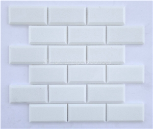 China Thassos White Stone Marble Mosaic/Thassos Extra White Marble/White Of Thassos/Bianco Thassos/Thassos Limenas Waterfall/Marble Mosaic for Wall,Floor,Bathroom,Interior/Hot Sale White Mosaic