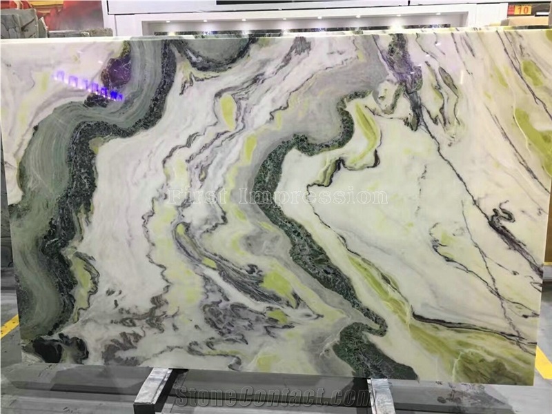 Chinese New Polished Dreaming Green Marble Slabs & Tiles/Marble Skirting/Marble Opus Pattern/Marble Floor Covering Tiles/Marble Big Slabs/China Green Marble Block/Green Marble Tiles/Best Price Marble