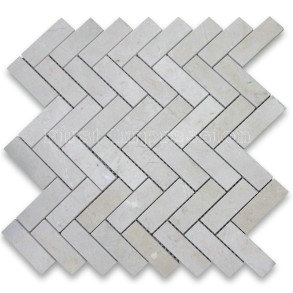 Cream Marfil Beige Marble Herringbone Shaped Mosaic Tiles /Cream Marfil Marble Mosaic Tiles /Beige Marble Mosaic Tiles/Crema Marfil Mosaic Tiles