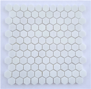 Crystal White Stone Mosaic Tile/Thassos White Mosaic/Bianco Thassos/Thassos Limenas/Snow White Diamond Marble Mosaic for Wall,Floor,Interior/Nice Mosaic