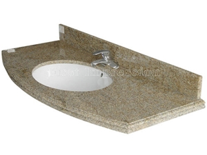 G682 Yellow Granite Countertop /G682 Rusty Granite Vanity Top /Goden Yellow Kitchen Countertop /Polished G682 Kitchen Top