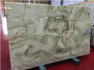 High Grade Antique Green Onyx Slabs & Tiles/Straight & Cross Cutting/Boot Match/Background/Wall Covering/Stair/Skirting/Cladding/Cut-To-Size for Floor Covering/Interior Decoration/Wholesaler