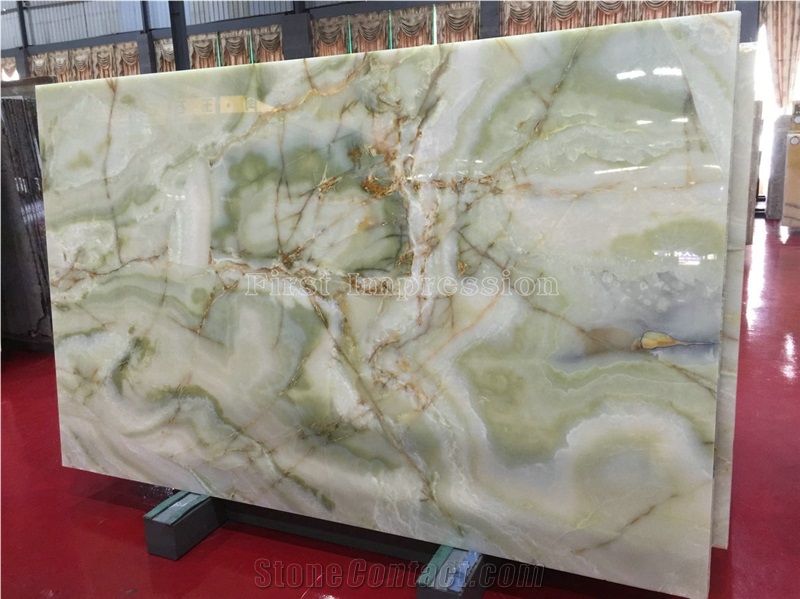 High Grade Antique Green Onyx Slabs & Tiles/Straight & Cross Cutting/Boot Match/Background/Wall Covering/Stair/Skirting/Cladding/Cut-To-Size for Floor Covering/Interior Decoration/Wholesaler