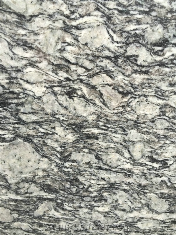 High Polished China Sea Wave Flower White Granite Slabs & Tiles/Sea Wave Flower Granite/Seawave Grey Granite for Wall & Floor Covering Tiles/Chinese Grey & White Granite/New Polished