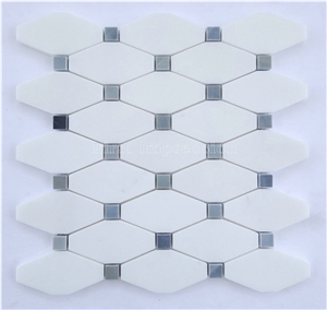 High Quality & Best Price Crystal White Stone Mosaic Tile/Thassos White Mosaic/Bianco Thassos/Thassos Limenas/Snow White Diamond Marble Mosaic for Wall,Floor,Interior/Nice Mosaic
