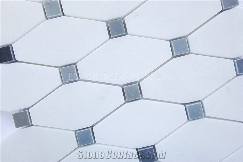High Quality & Best Price Crystal White Stone Mosaic Tile/Thassos White Mosaic/Bianco Thassos/Thassos Limenas/Snow White Diamond Marble Mosaic for Wall,Floor,Interior/Nice Mosaic