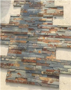 High Quality China Rusty Slate Cultured Stone/Wall Cladding/Stacked Stone Veneer Clearance/Manufactured Stone Veneer/Feature Wall/Ledge Stone/Split Face Culture Stone