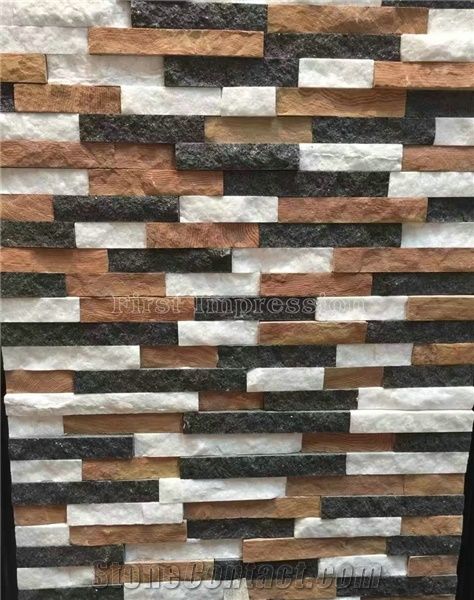 Hot Sale Slate Tiles/Nature Cultured Stone Panel/Wall Panel/Ledge Stone/Veneer/Stacked Stone for Wall Cladding/Decorative Format Tile/Feature Wall/Corner Stone/Ledge Stone/Colorful Culture Stone Slate
