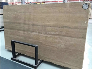 Hot Travertino Romano Silver Slabs & Tiles/Italy Beige Travertine Big Slabs/Travertine Floor & Wall Covering Tiles/New Polished/High Quality & Best Price Travertine