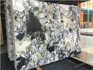 Ice Connect Marble/Ice Green/White Beauty/Chinese Green Marble/Marble Slabs & Tiles/Cut to Size/White and Green Marble/High Grade Marble/China Marble