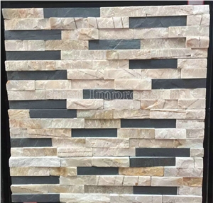 Multicolor China Slate Tiles/Nature Cultured Stone Panel/Wall Panel/Ledge Stone/Veneer/Stacked Stone for Wall Cladding/Decorative Format Tile/Feature Wall/Corner Stone/Ledge Stone