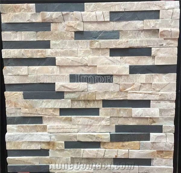 Natural Slate Tiles/Nature Cultured Stone Panel/Wall Panel/Ledge Stone/Veneer/Stacked Stone for Wall Cladding/Decorative Format Tile/Feature Wall/Corner Stone/Ledge Stone/Colorful Culture Stone Slate