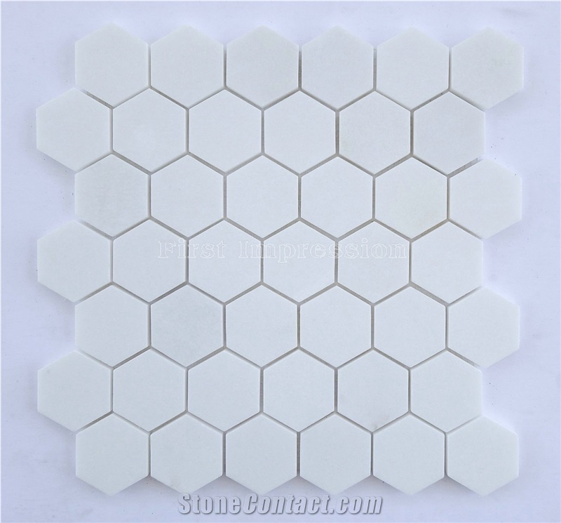 New Crystal Thassos White Stone Mosaic Tile/Marble Mosaic for Bathroom,Floor,Wall,Hotel Interior/White Mosaic/Best Price & High Quality Mosaic