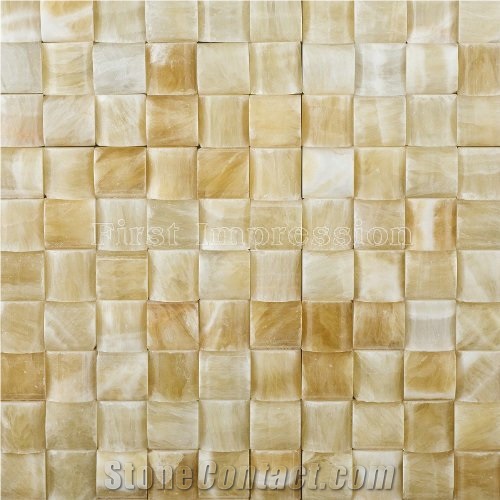 New Honey Onyx Mosaic/Gold Onyx Mosaic/China Honey Yellow Onyx Mosaic/Beige Onyx Mosaic for Floor & Wall/Composited Mosaic/New Polished Mosaic/Yellow Jade Mosaic/Songxiang Onyx Mosaic/Hot Sale Onyx