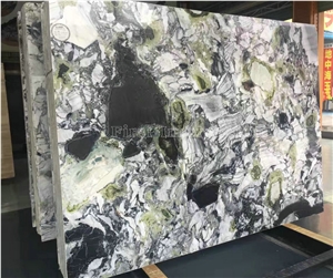 New Ice Connect Marble/Ice Green/White Beauty/Chinese Green Marble/Marble Slabs & Tiles/Cut to Size/White and Green Marble/High Grade Marble/China Green Marble Wall & Floor Covering Tiles