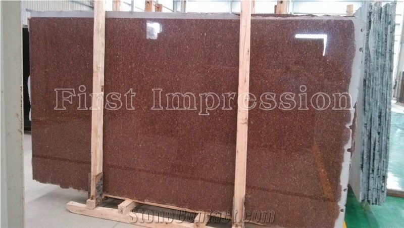 New Imperial Red Granite Tiles & Slabs/Indian Red Granite for Floor Covering Tiles & Wall Covering Tiles