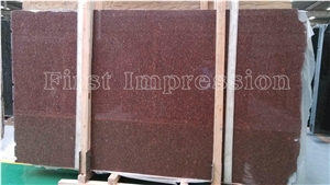 New Imperial Red Granite Tiles & Slabs/Indian Red Granite for Floor Covering Tiles & Wall Covering Tiles