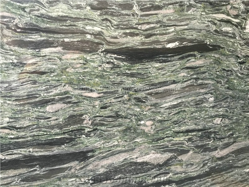 Ocean Green Granite Slab and Tile/Cut to Size for Floor Paving Tiles/Wall Cladding Tiles/Interior Decoration/Green Granite Thin Slabs