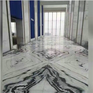 Panda White Marble Tiles Slabs/Marble Wall Covering Tiles/Floor Covering Tiles/China White Marble Slabs/Indoor Decoration Stone/Tv Background Decoration Stone/Black Marble/Best Price Marble Pattern