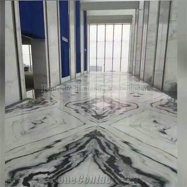 Panda White Marble Tiles Slabs Marble Wall Covering Tiles Floor