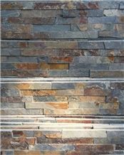 Rusty Culture Stone/Yellow Slate/Golden Grain Slate/Rusty Slate/Yellow Slate Cultured Stone/China Rust Slate Cultured Stone Corner/Rust Yellow Slate Corner Stone/Wall Cladding/Ledge Stone/China Slate