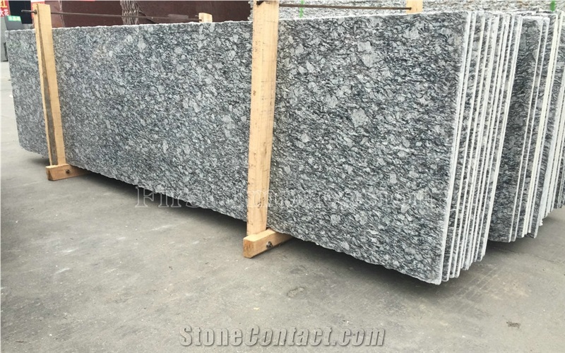 Sea Wave Flower White Granite Slabs & Tiles/Sea Wave Flower Granite/Seawave Grey Granite for Walling & Flooring/China Grey & White Granite
