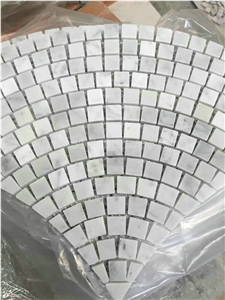 Statuario Carrara Grey & White Marble Mosaic/Design Beautiful Stone Mosaic/Polished Nice Design Interior Stone Mosaic Tile/Natural Marble Stone Mosaic/Hot Sale Mosaic/Beautiful Flower
