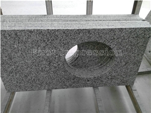 Swan White Granite Counter Tops/Granite Reception Counter/Stone Reception Desk/Work Tops/Solid Surface Table Tops/Square Table Top/Kitchen Top