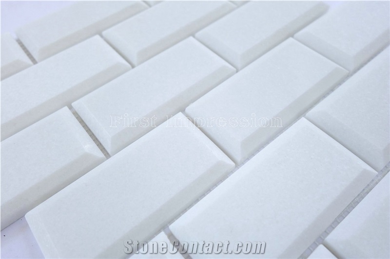 Thassos White stone Marble Mosaic/Thassos Extra White Mosaic/White Of Thassos/Bianco Thassos/Thassos Limenas Waterfall/Marble Mosaic for Wall,Floor,Bathroom & Interior/White Marble Mosaic