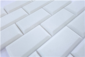 Thassos White stone Marble Mosaic/Thassos Extra White Mosaic/White Of Thassos/Bianco Thassos/Thassos Limenas Waterfall/Marble Mosaic for Wall,Floor,Bathroom & Interior/White Marble Mosaic