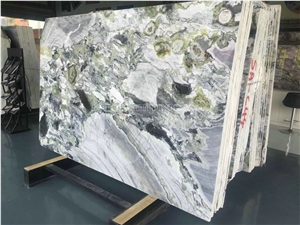 White Beauty Marble Tiles & Slabs/Chinese Green /Marble Tiles/Cut to Size/Ice Green/White and Green/New Polished Marble/Best Price & High Quality Marble