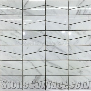 White Carrara Marble Tiles /Octagon White Marble Mosaic Tiles /Octagon Marble Mosaic Tiles For Bath Room/White Marble Floor Mosaic