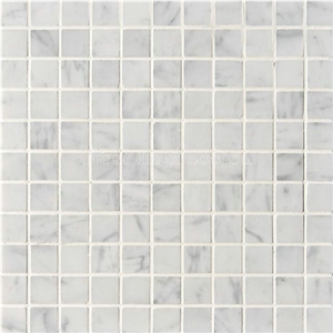 White Marble Tumbled Mosaic Tiles /White Carrara Marble Mosaic Tiles /White Marble Mosiac for Bar