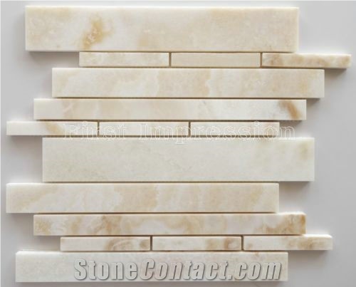 White Onyx Mosaic Tiles /Onyx Mosaic Tiles /White Color Mosaic/White Onyx Marble Tiles