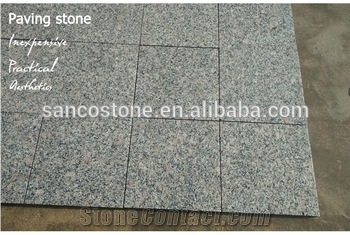 China Shandong Origin Grey Color G383 Granite Flamed Brushed Antislip Finish Floor Driveway Paving Wall Cladding Steps Window Sills Usage Sesame Grey Flooring Skirting Tiles Pattern