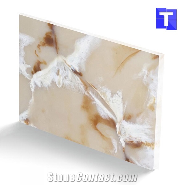 Artificial Beige Dragon Onyx Tile,Alabaster Sheet, China Beige Alabaster Slabs & Tiles,Solid Surface Engineered Stone Panel for Wall,Flooring Covering,Bar Tops,Countertops