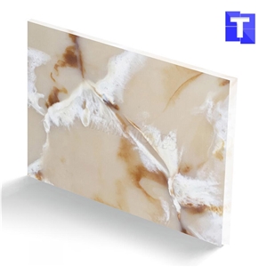 Artificial Beige Dragon Onyx Tile,Alabaster Sheet, China Beige Alabaster Slabs & Tiles,Solid Surface Engineered Stone Panel for Wall,Flooring Covering,Bar Tops,Countertops