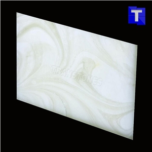 Artificial Onyx Stone Panels Translucent Alabaster Resin Sheet for Wall and Ceiling Decors