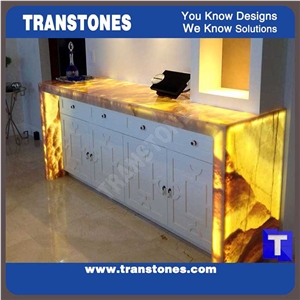 Artificial Stone Lighting Bar Counter Tops Small Home Bar Table Top