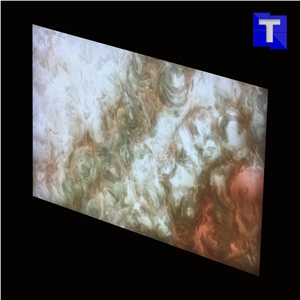 Artificial Stone Panel Faux Green Alabaster Slabs,Verde Artificial Onyx Tiles Panels for Hotel Lobby Wall Cladding