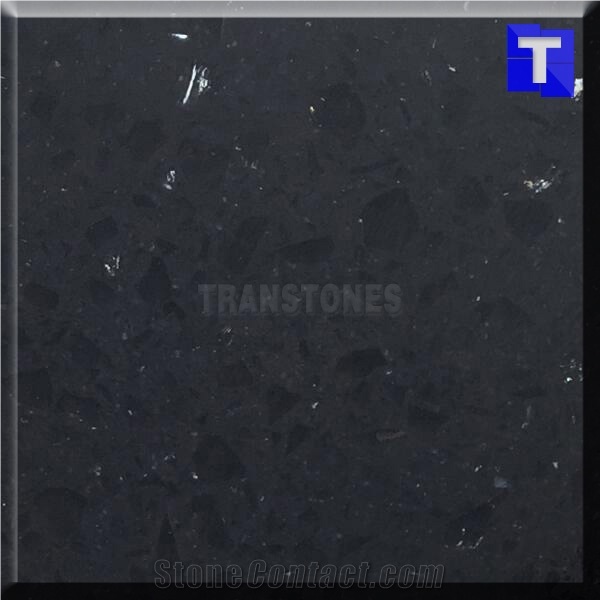 Black Marble Slab Artificial Quartz Stone
