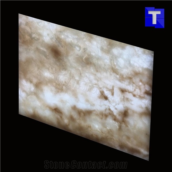 Faux Alabaster Resin Panels for Wall and Ceiling Decors,Artificial Onyx Tiles