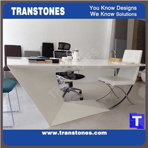 Modern White Office Table for Home Office