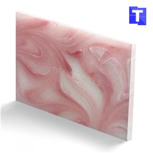 Pearlized Resin Panel Faux Alabaster Sheet Artificial Onyx Marble Stone Tiles for Hotel and Club Bar Decors