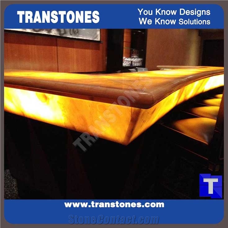 Translucent Resin Panel Led Bar Counter Tops for Club