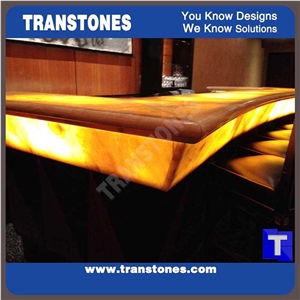 Translucent Resin Panel Led Bar Counter Tops for Club