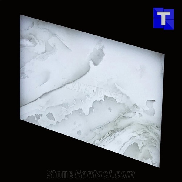 White Resin Panel Alabaster Sheet for Interior Decors